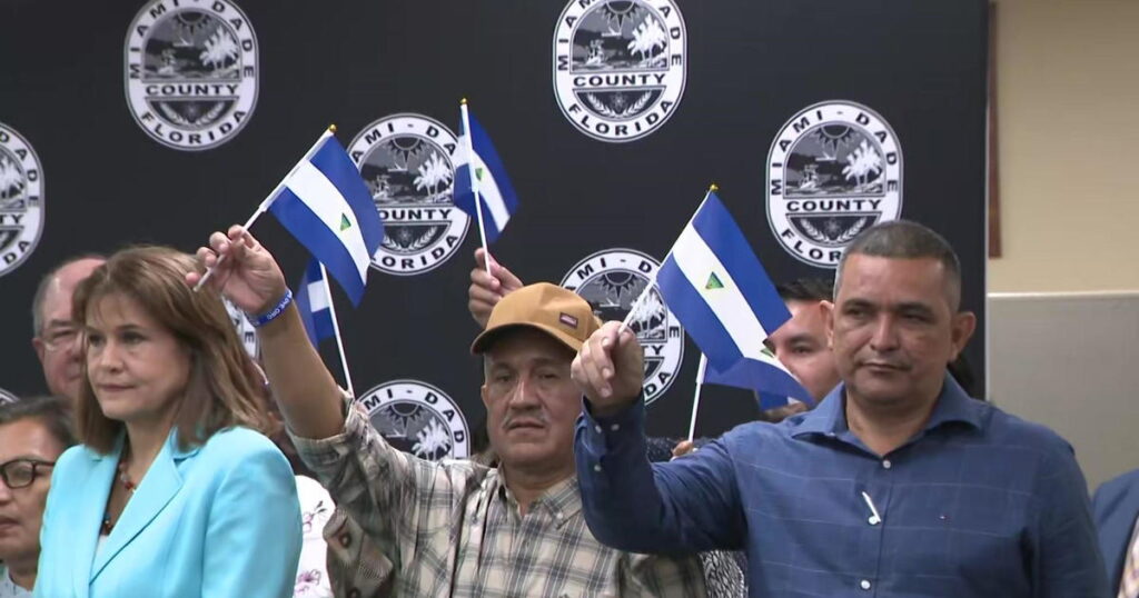 Presos políticos de Nicaragua se reúnen con alcalde del condado de Miami-Dade