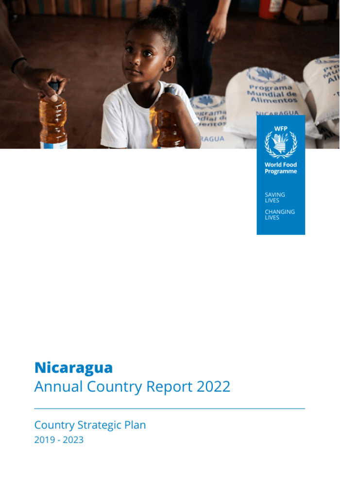 Nicaragua Informe Anual de País 2022 - Plan Estratégico de País 2019 - 2023 - Nicaragua