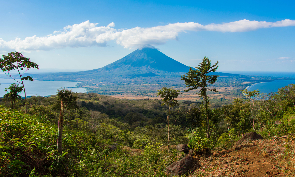 Una vista de una isla en Nicaragua