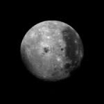 a photograph of the moon