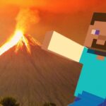 Jugador de Minecraft crea un impresionante volcán en el juego