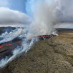 La erupción del volcán de Islandia se desacelera, la contaminación por gases disminuye