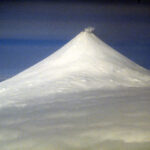 USGS has raised the volcano alert level for Shishaldin Volcano, shown here in this file photo. Image: C. Nye / Alaska Division of Geological and Geophysical Surveys.