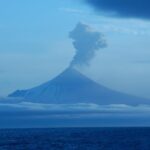 Explosions have rocked the Shishaldin Volcano today. Image: USGS