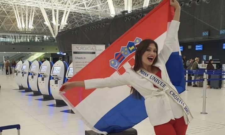 Miss Croacia viene a El Salvador para Miss Universo 2023.