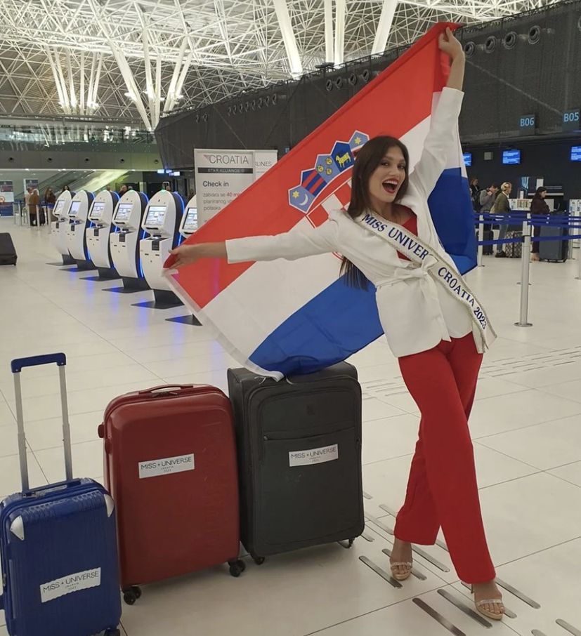 Miss Croacia viene a El Salvador para participar en el certamen de Miss Universo