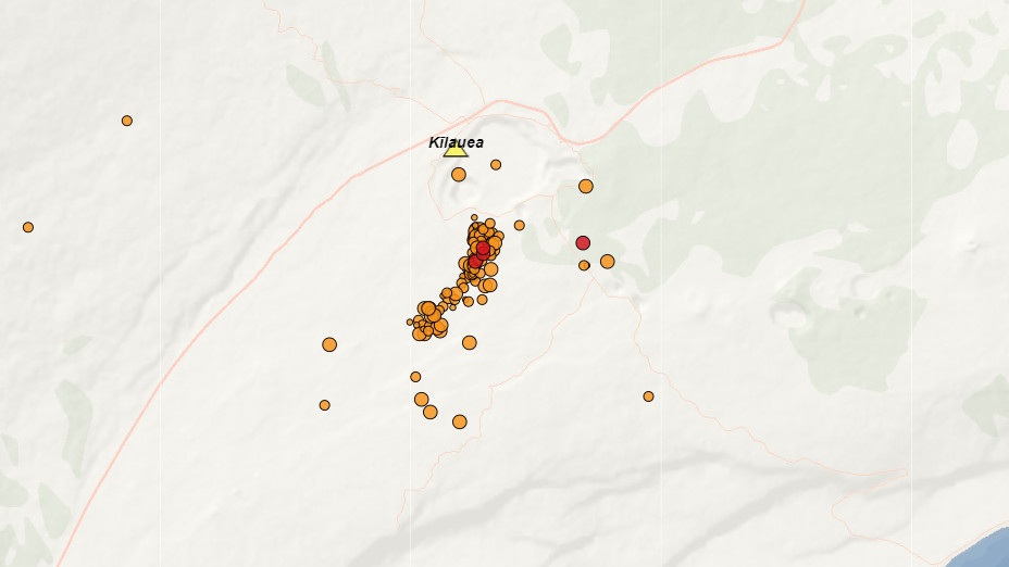 Cientos de terremotos registrados al sur de la cumbre