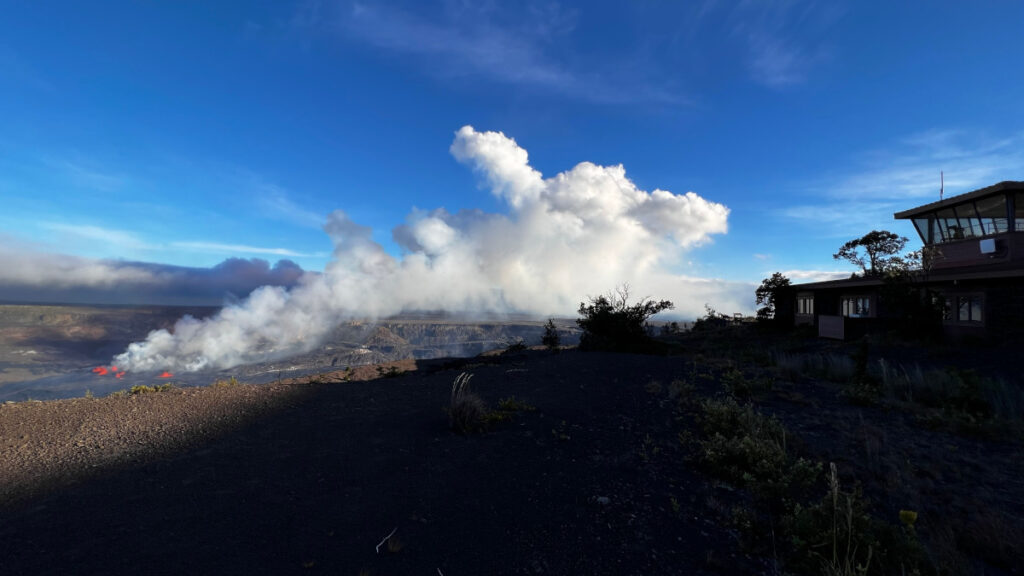 Los cambios en las cámaras web monitorean los volcanes de Hawaii