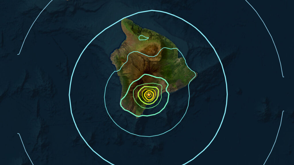 Continúa la sismicidad en la cumbre del Kilauea, en el Sistema de Fallas del Suroeste