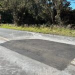 HVNP repara «puka» encontrada en Crater Rim Drive.