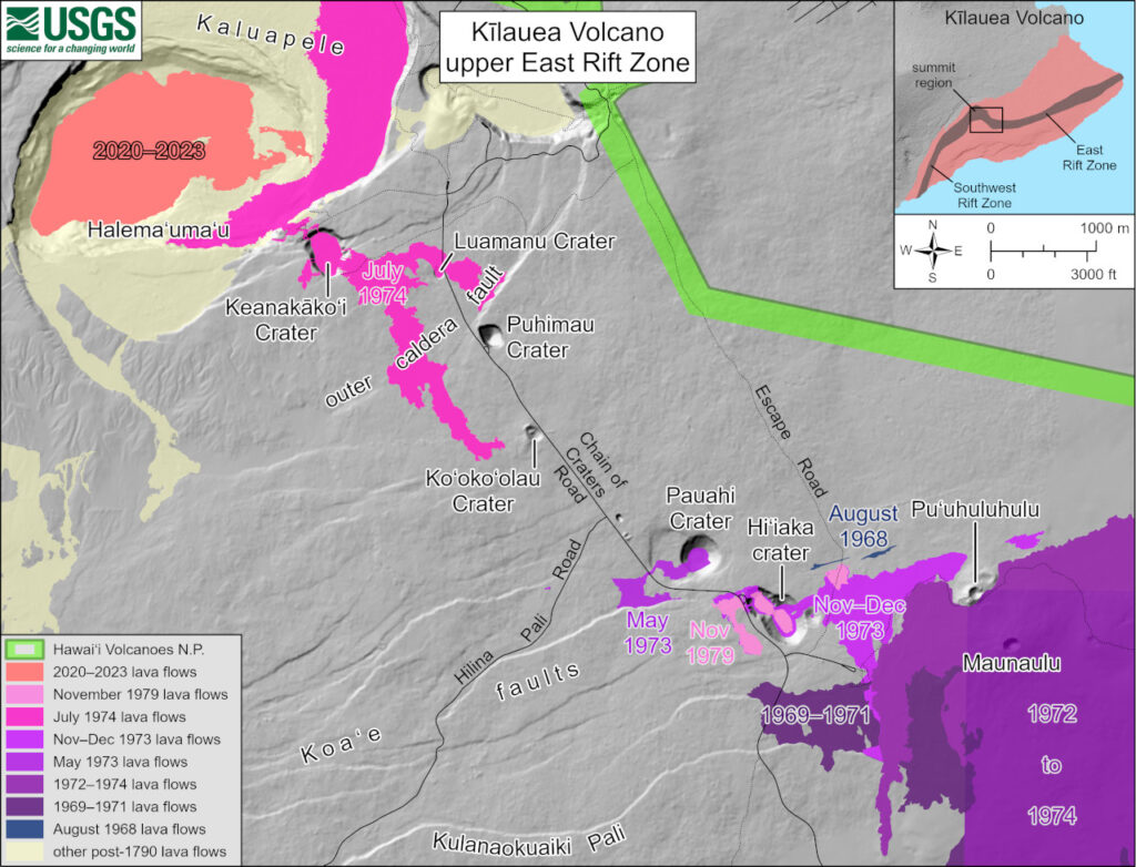 Los científicos muestran en un diagrama la actividad en una cadena de cráteres