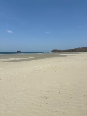 Muchas de las playas de San Juan del Sur eran grandes y casi vacías.