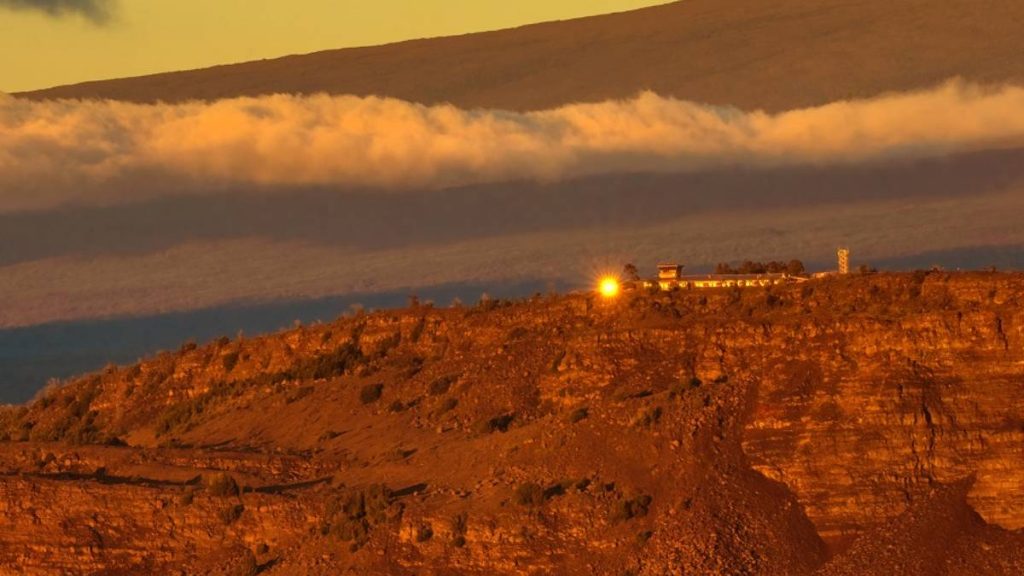 Edificios en el Parque Nacional de los Volcanes de Hawaii dañados en 2018  Erupción a desmantelar: Big Island ahora