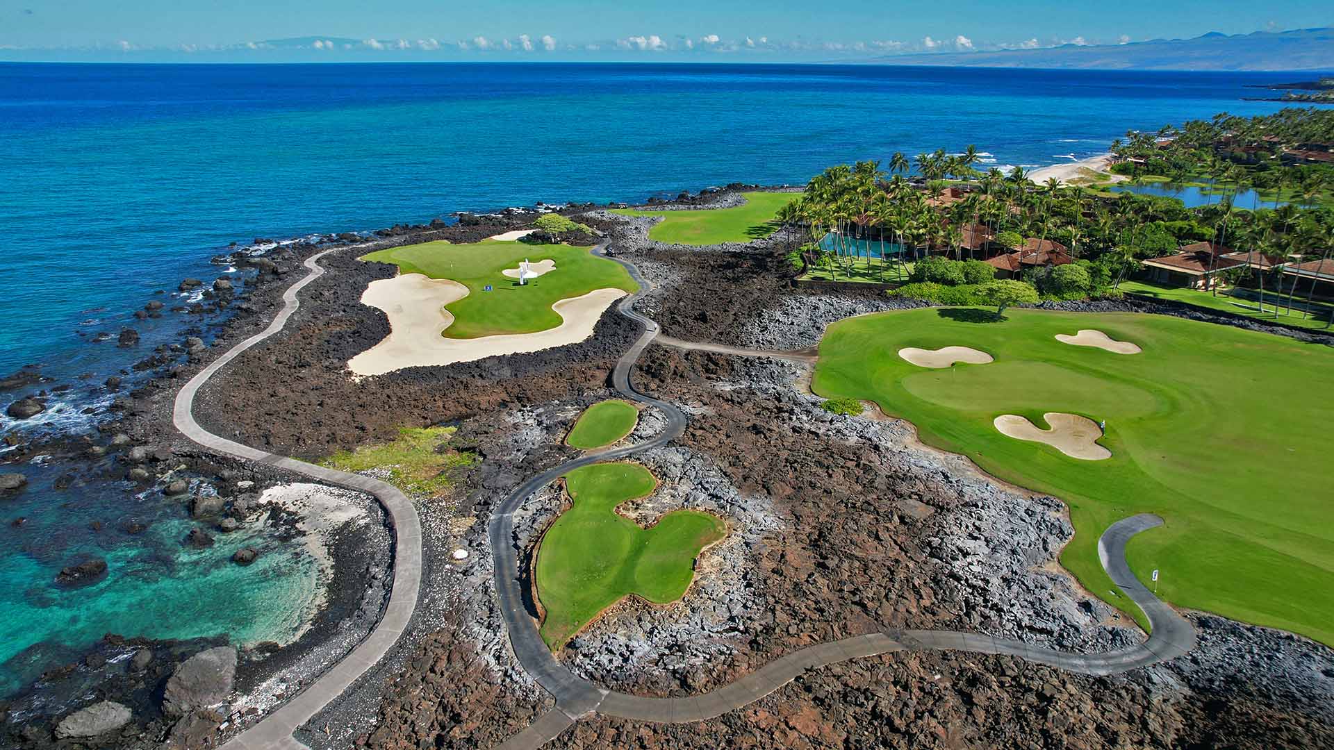 campo de golf hualalai 17 hoyos 16 hoyos