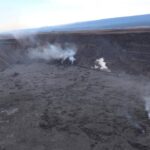 Pequeña salpicadura vista en la cima del Kilauea: Big Island ahora