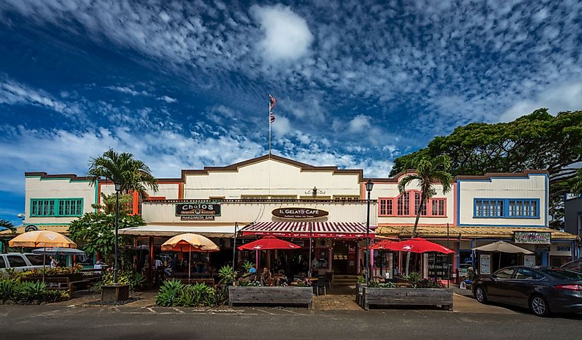 Tiendas tradicionales Haleiwa. Crédito de la imagen Marvin Minder a través de Shutterstock.