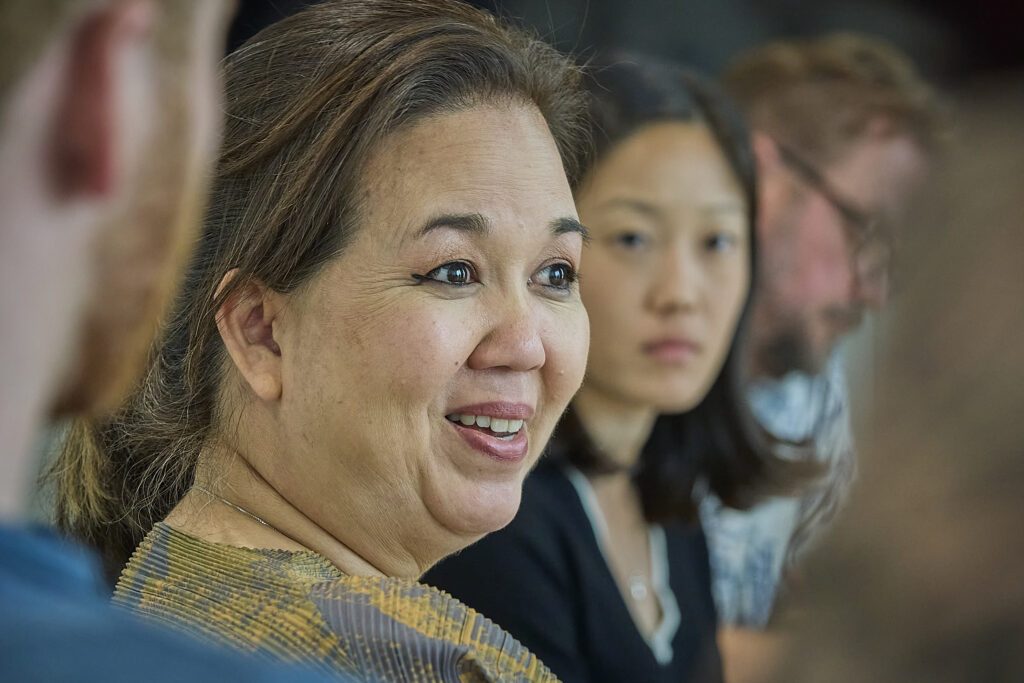La miembro del Congreso, Jill Tokuda, asistió a la reunión de la junta editorial en el Beat Citizen City Dittle Village de Honolulu. Ella respondió preguntas relacionadas con Hawai, y el actual clima federal de financiación de acuerdo con la reducción del perro de la administración Trump. (David Croxford/Ritmo civil/2025)