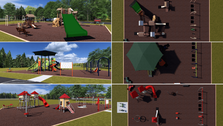 Recreación y parques llevan la contribución de la comunidad a la nueva costa de Playground St. Clement en el parque