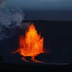 Imágenes raras de la erupción del volcán de Hawaii