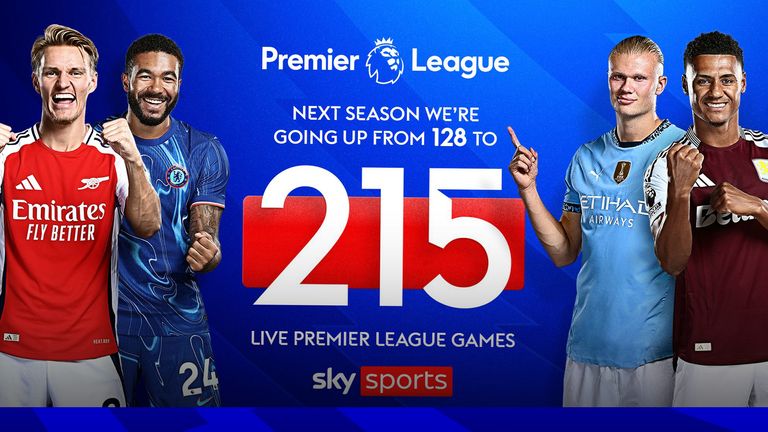 Vea más Sports de Premier League Sky antes usando 215 juegos Live 2025/26 Temporada de la Premier League. 