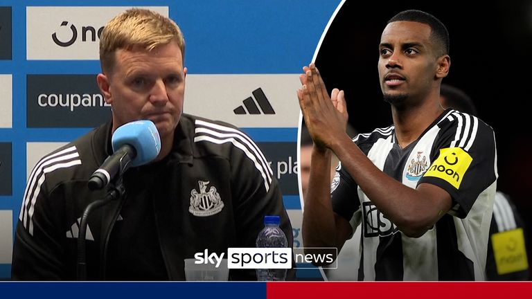 Eddie Howe en Alexander Isak