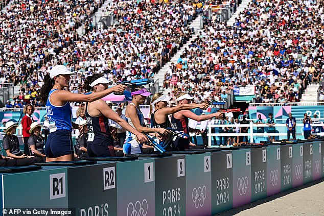 El deporte olímpico parece irreconocible porque el evento de estilo ninja tiene debut en el campeonato mundial en la acumulación de Los Ángeles en 2028. En Los Ángeles