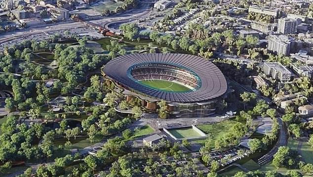 Gran parte de la contribución del gobierno federal se liberará al nuevo estadio de 63,000 asientos en Victoria Park (foto)