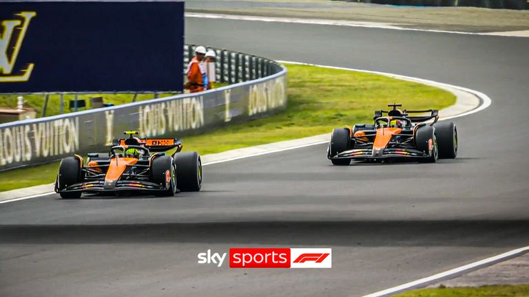 Practicante general húngaro: Lando Norris detiene a Oscar en un final emocionante porque McLaren dice uno dos | Noticias F1