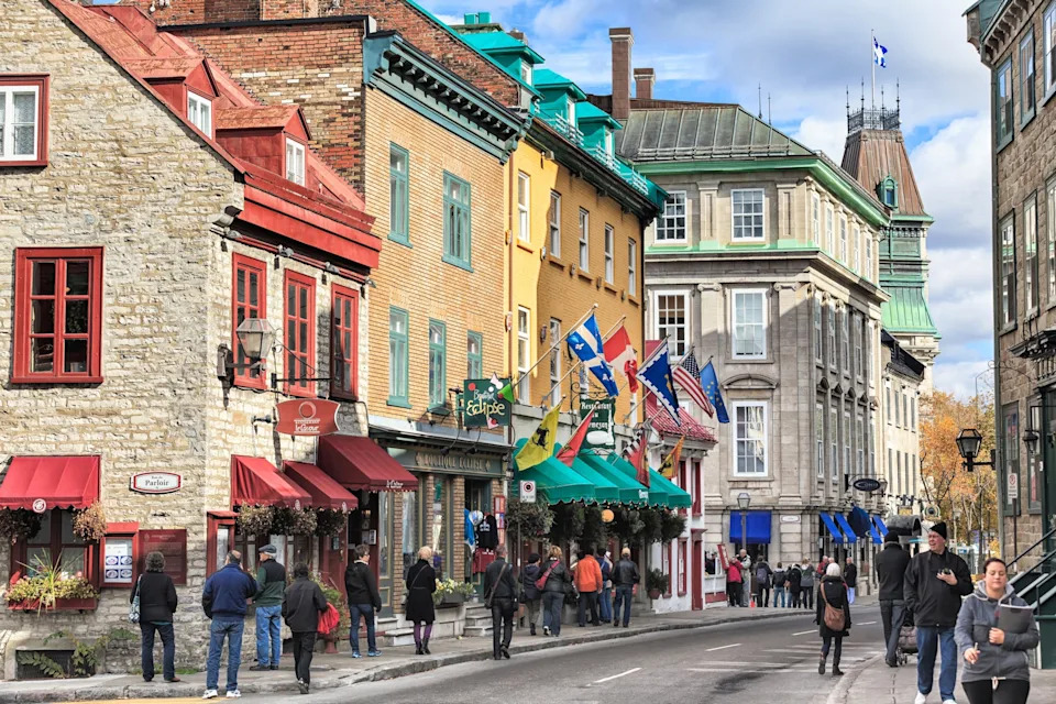 Rue Saint-Louis Ciudad superior del antiguo Quebec, Quebec, Canadá