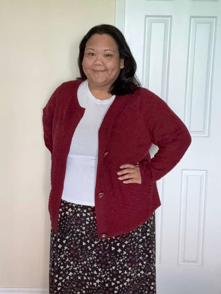 Llevo 18 tamaño y compré $ 586 por valor de ropa de tamaño grande de Penningons, eso es lo que mantengo en el otoño
