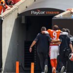 Vikings QB tiene un problema de tobillo