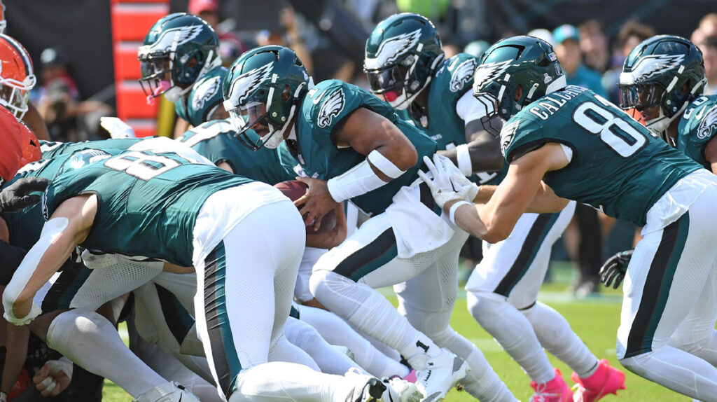 Sean McVay señala que Tush empuja falso comenzando con la NFL contra el juego de los Eagles?