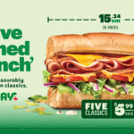Subway Canada Metric con 15.24 cm de clásicos canadienses