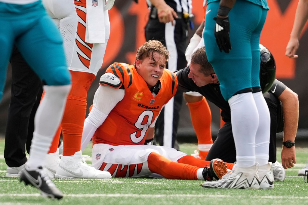 Efecto de trauma de Joe Burrow, alfombra de Colts de Daniel Jones
