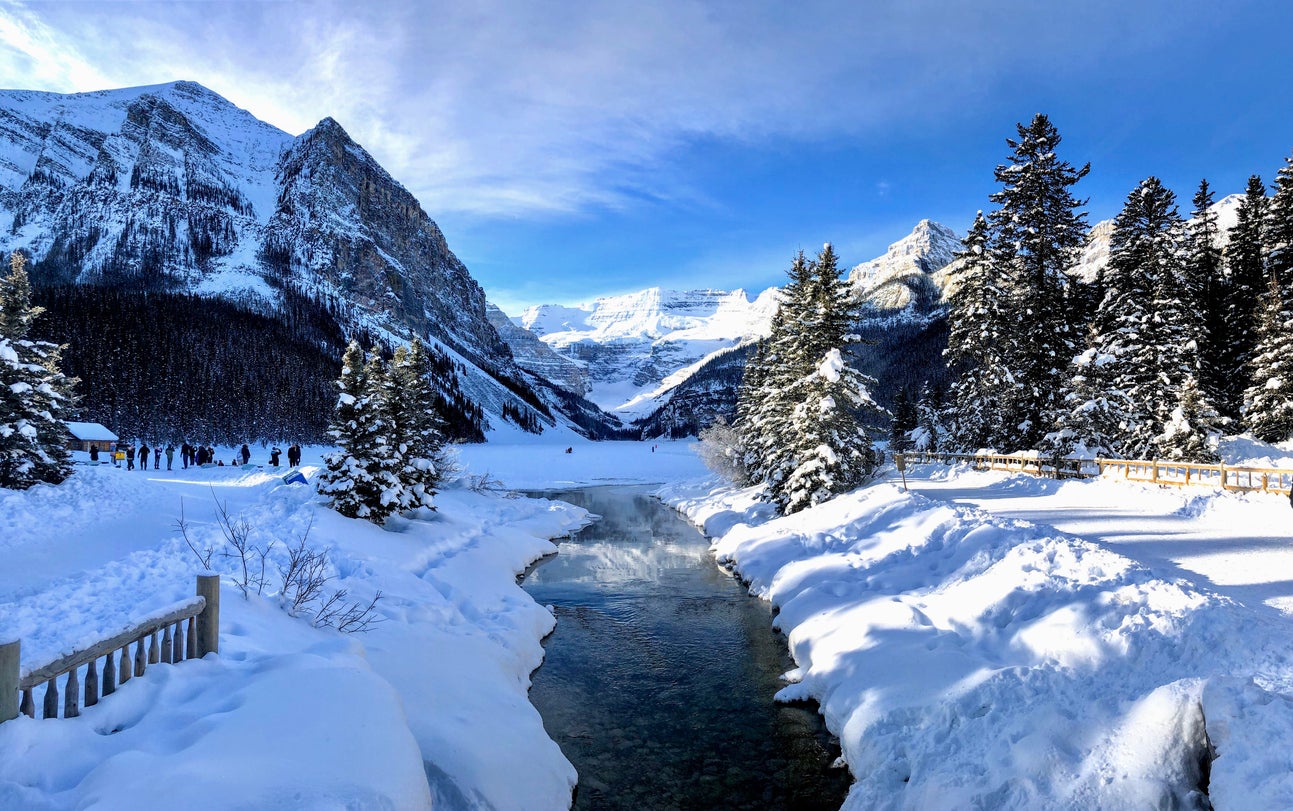 Louise Lake es la más grande del Parque Nacional Banf Resorts