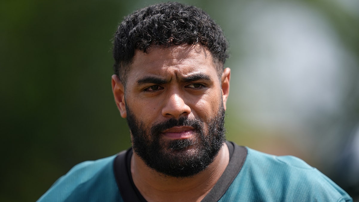Jordan Mairata en un campo de entrenamiento