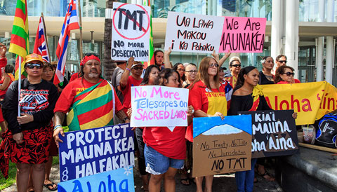 Manifestantes IAU