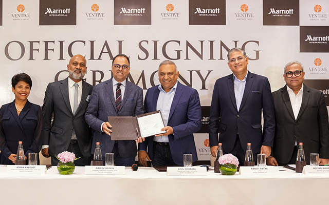 Marriott firma un acuerdo con Ventive Hospitality para siete hoteles en India y Sri Lanka