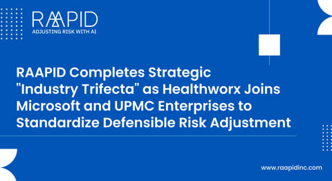 RAAPID completa la trifecta estratégica de la industria mientras Healthworx se une a Microsoft y UPMC para estandarizar el ajuste de riesgos informado