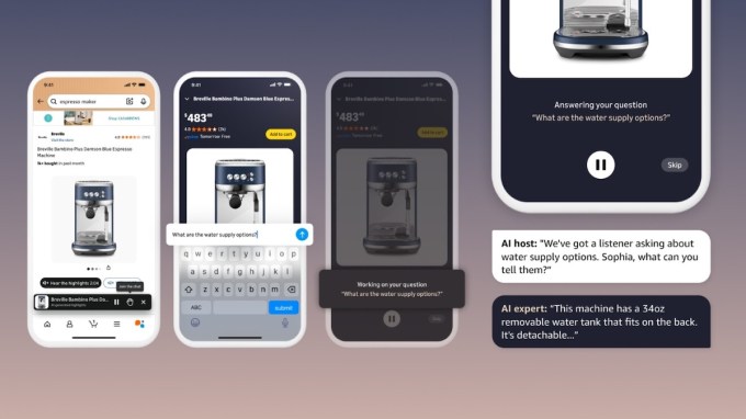 Amazon presenta una experiencia de preguntas y respuestas de audio impulsada por IA en sus páginas de productos