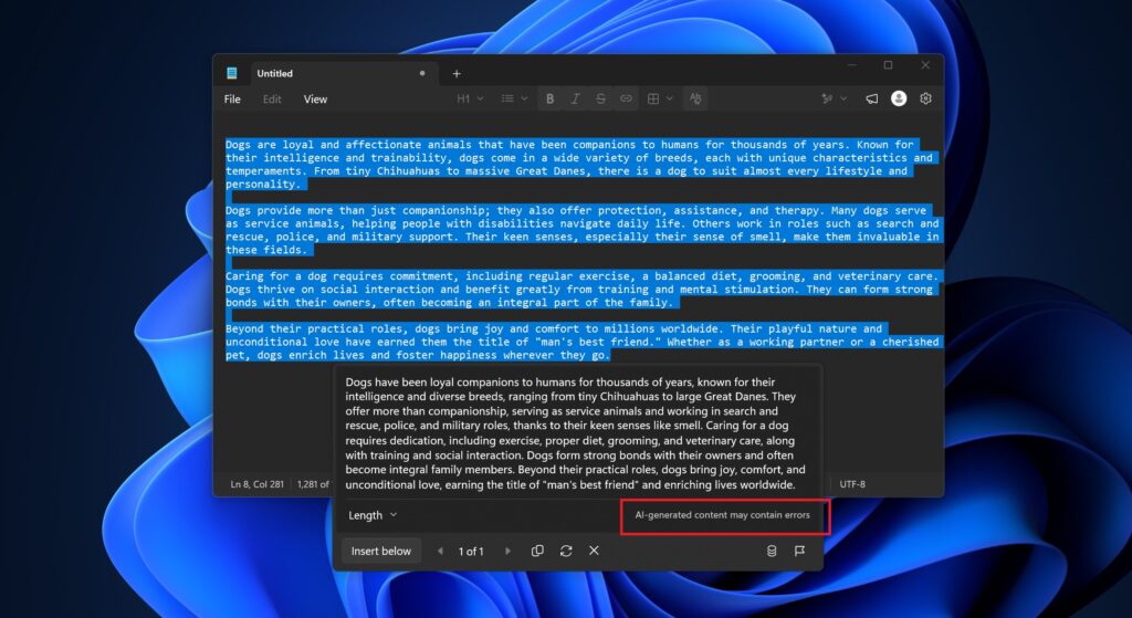 Microsoft cambia el nombre de Copilot en el Bloc de notas, la IA permanece