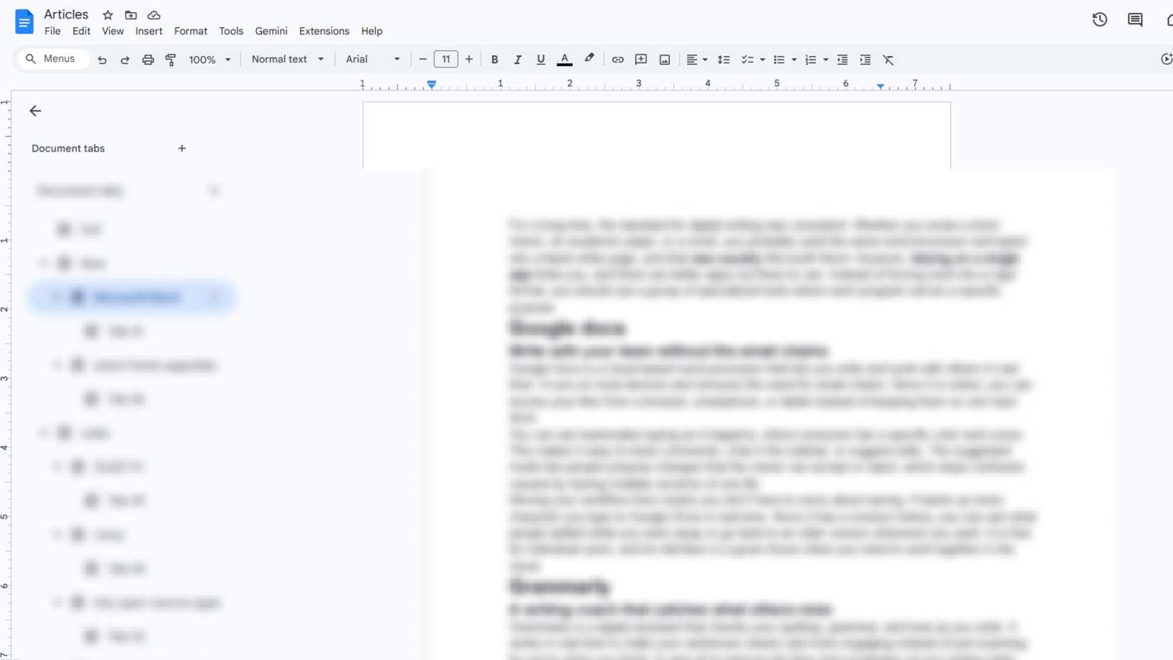 Documento de Microsoft Word con escritura.