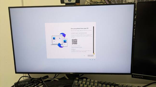 La pantalla solicita configurar la conexión del teléfono a la computadora. La pantalla solicita configurar la conexión del teléfono a la computadora.