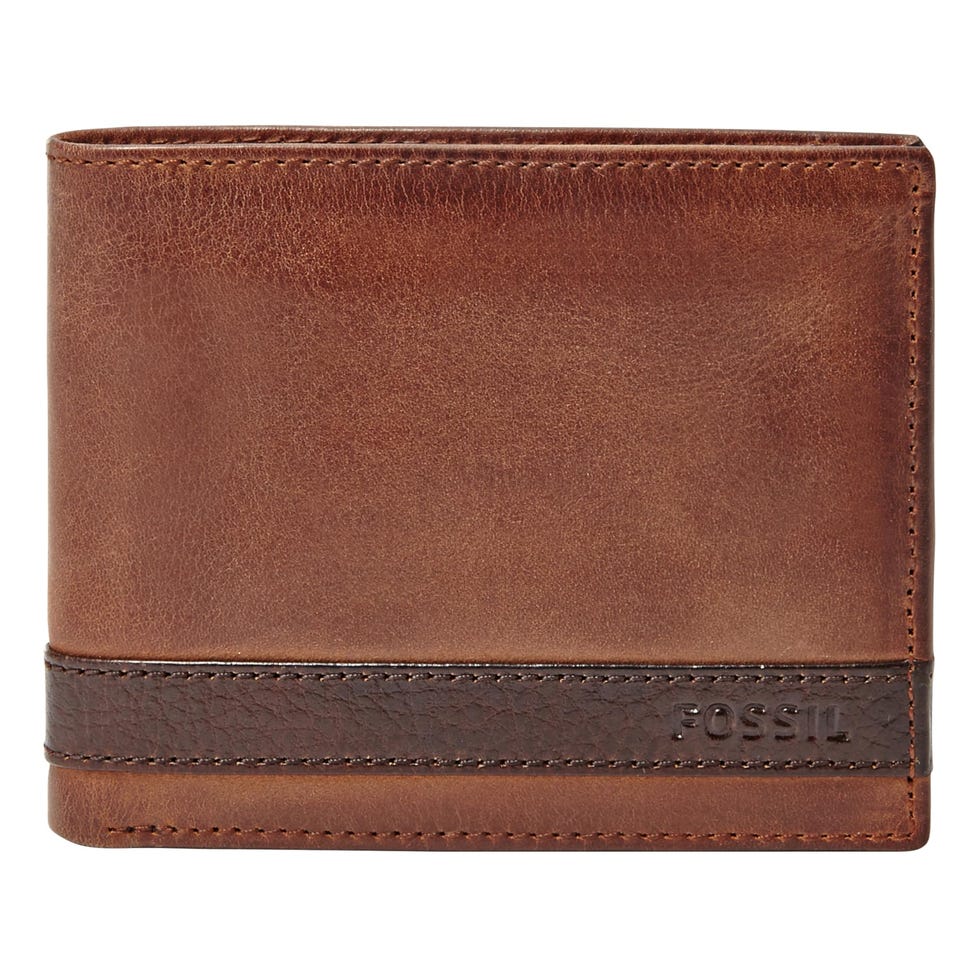 Cartera plegable de cuero Quinn