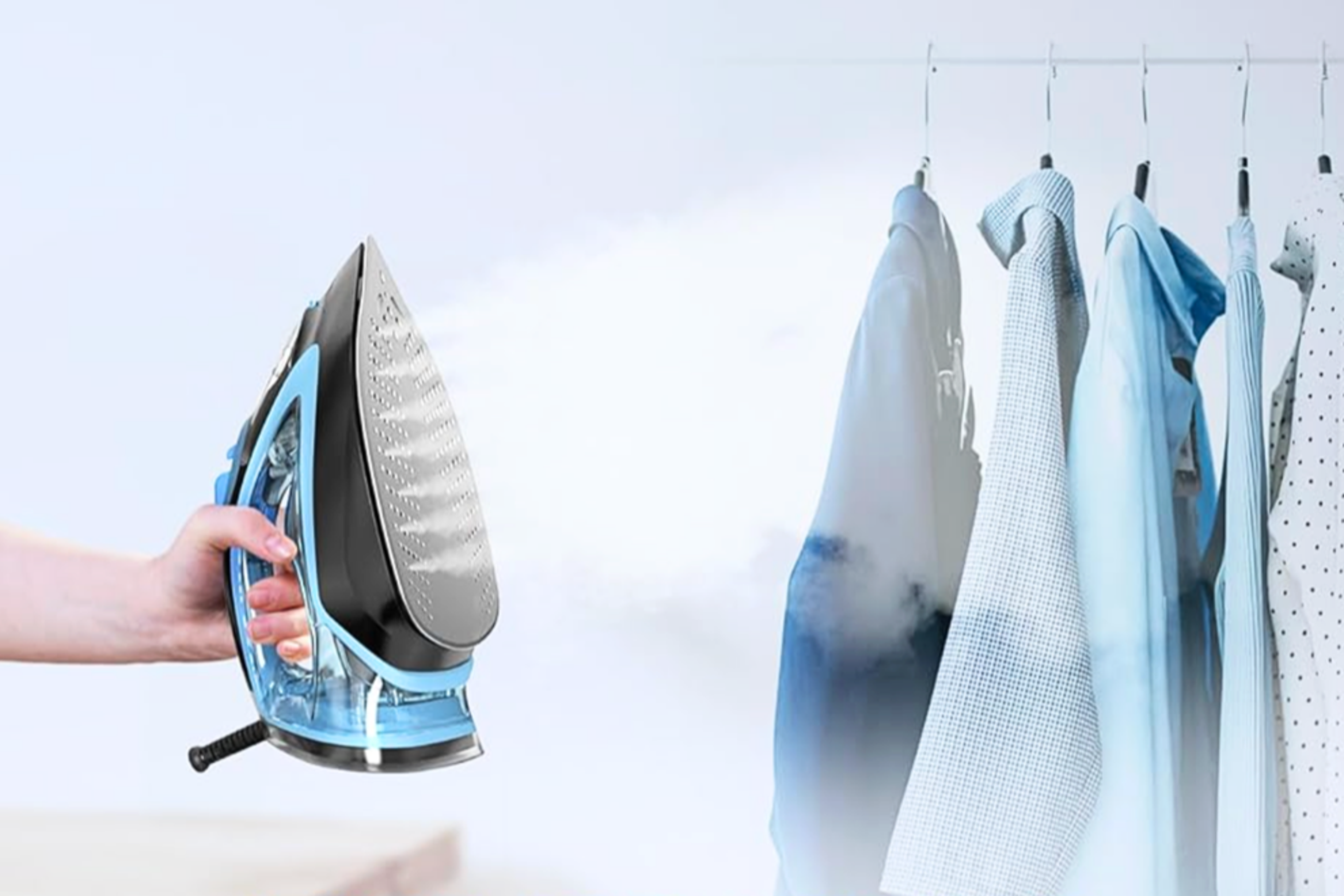 Cómo utilizar la plancha de vapor Omaiga para vaporizar la ropa.