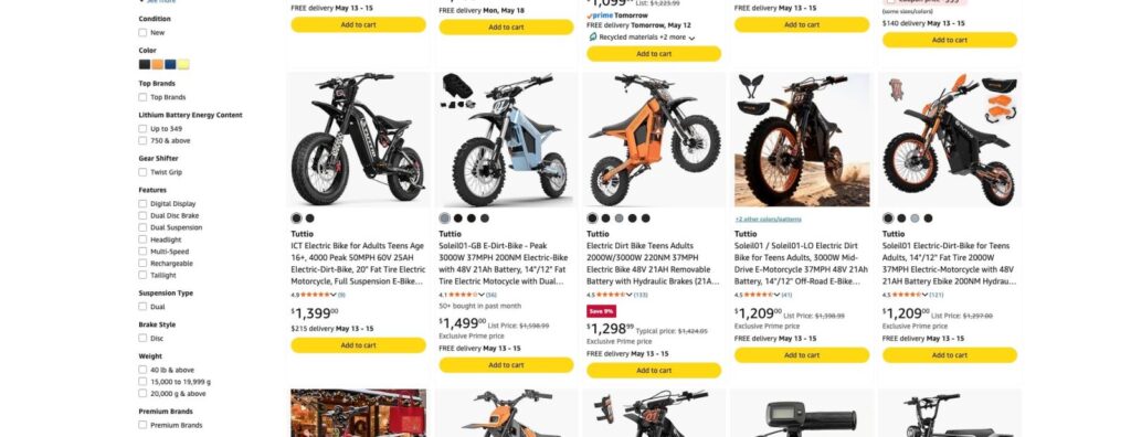 Amazon dejará de vender ‘bicicletas hooligan’ en California tras una investigación