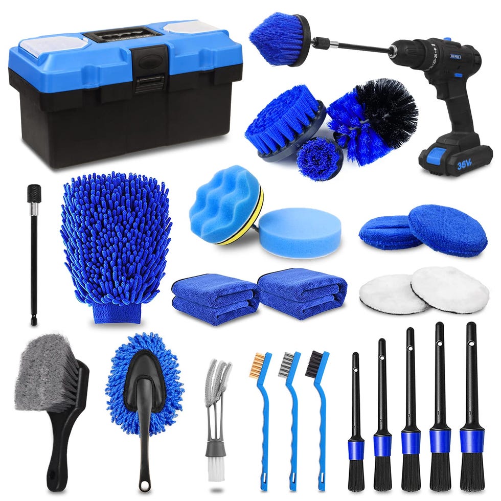 Kit de detallado de automóviles y juego de brochas de 27 piezas
