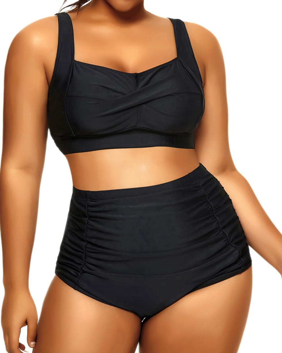 Bañador de dos piezas con control de barriga.